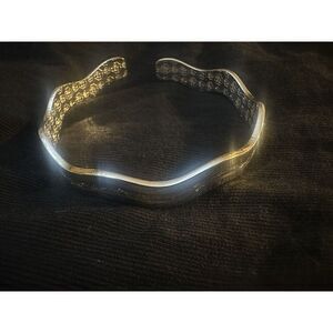 S999 Silver Wave Bangle Bracelet 20 Gr